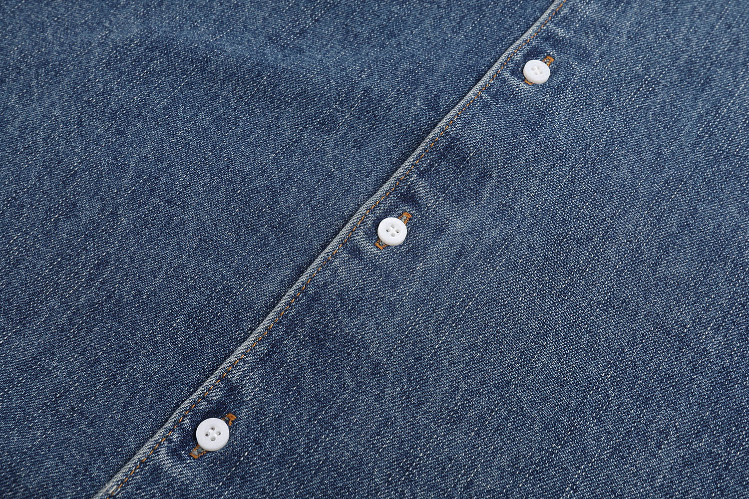 PRADA 普拉达 渐变宽松牛仔衬衫 外套 长袖 蓝色 B5 GEC092-14EF-F0008-S-CMO