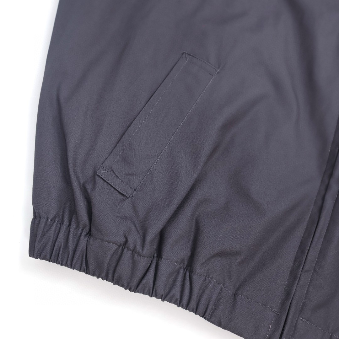 PRADA 普拉达 哈灵顿拉链翻领 夹克 外套 长袖 灰色 卡其色 深蓝色 C0 SGC885-1715-F04OR-S-OOO