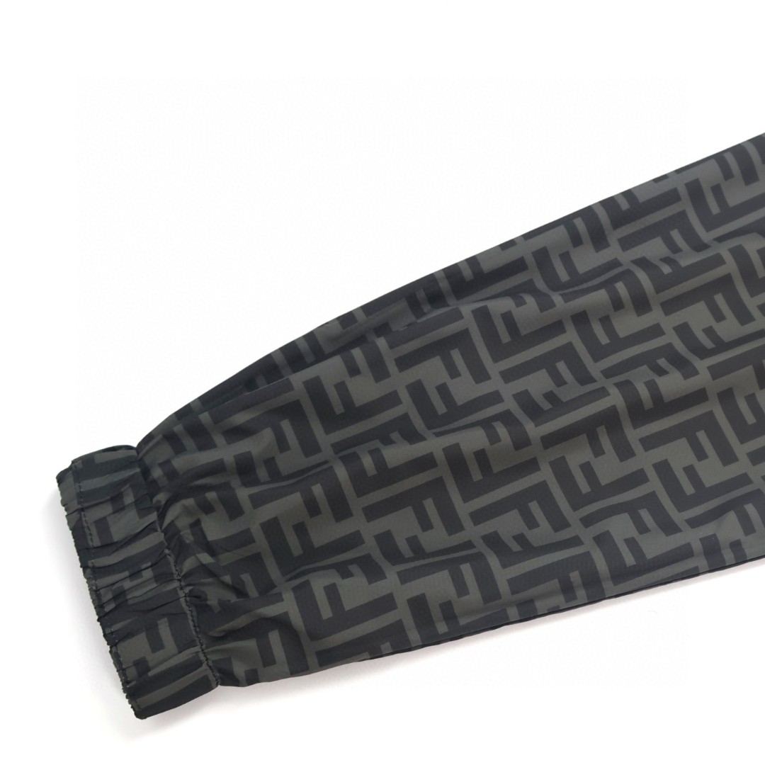 FENDI 芬迪 双面两穿冲锋衣 外套 夹克 长袖 棕色 黑灰色 B5 FAA615A79NF13IZ