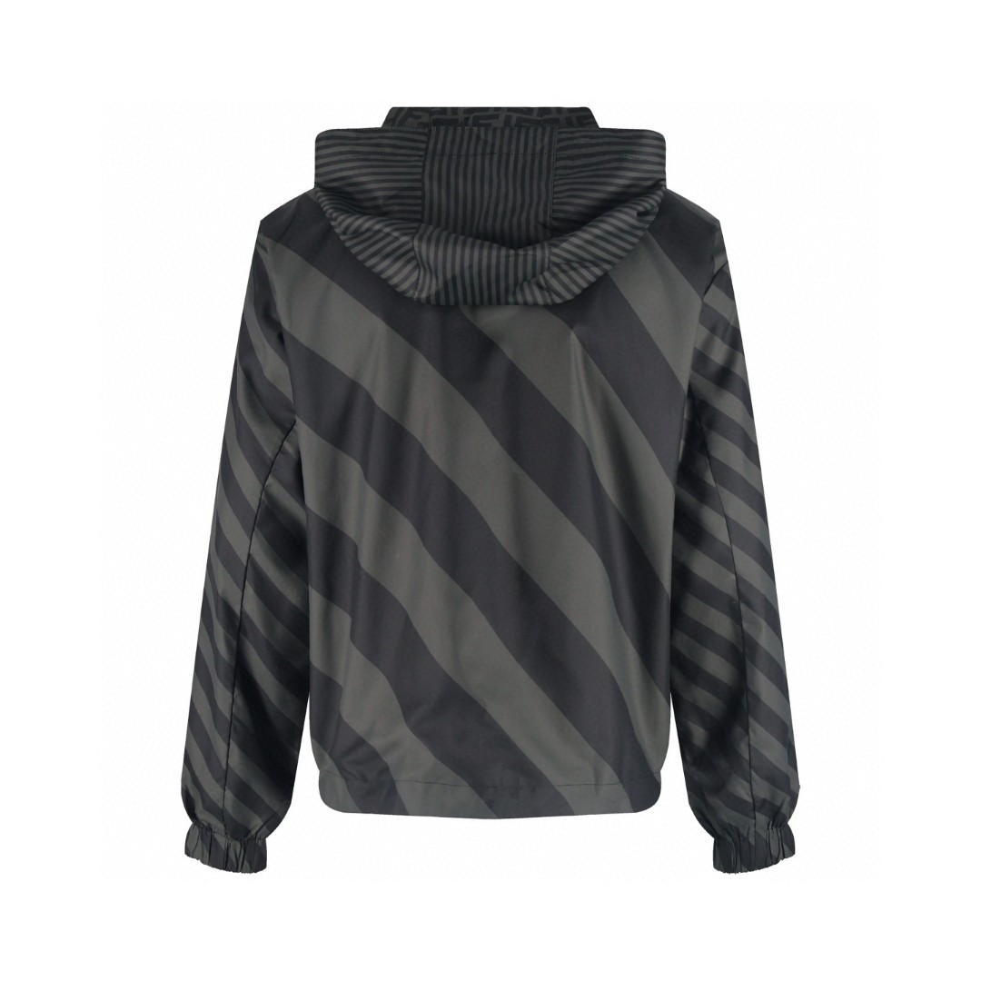 FENDI 芬迪 双面两穿冲锋衣 外套 夹克 长袖 棕色 黑灰色 B5 FAA615A79NF13IZ