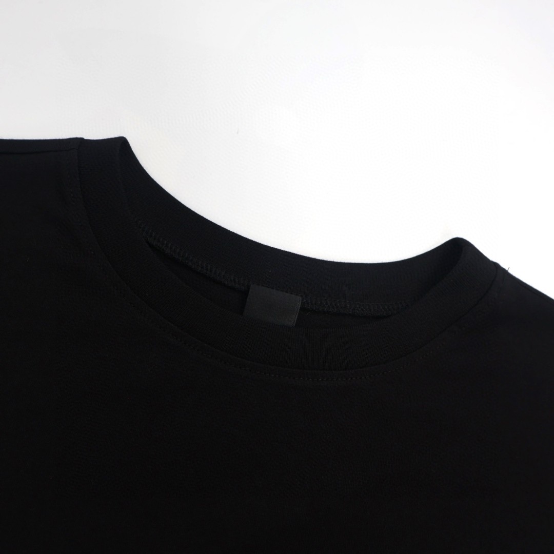 Chrome Hearts 克罗心 植绒十字架 长袖 T恤 男女同款 灰色 黑色 A5 CH-0411771