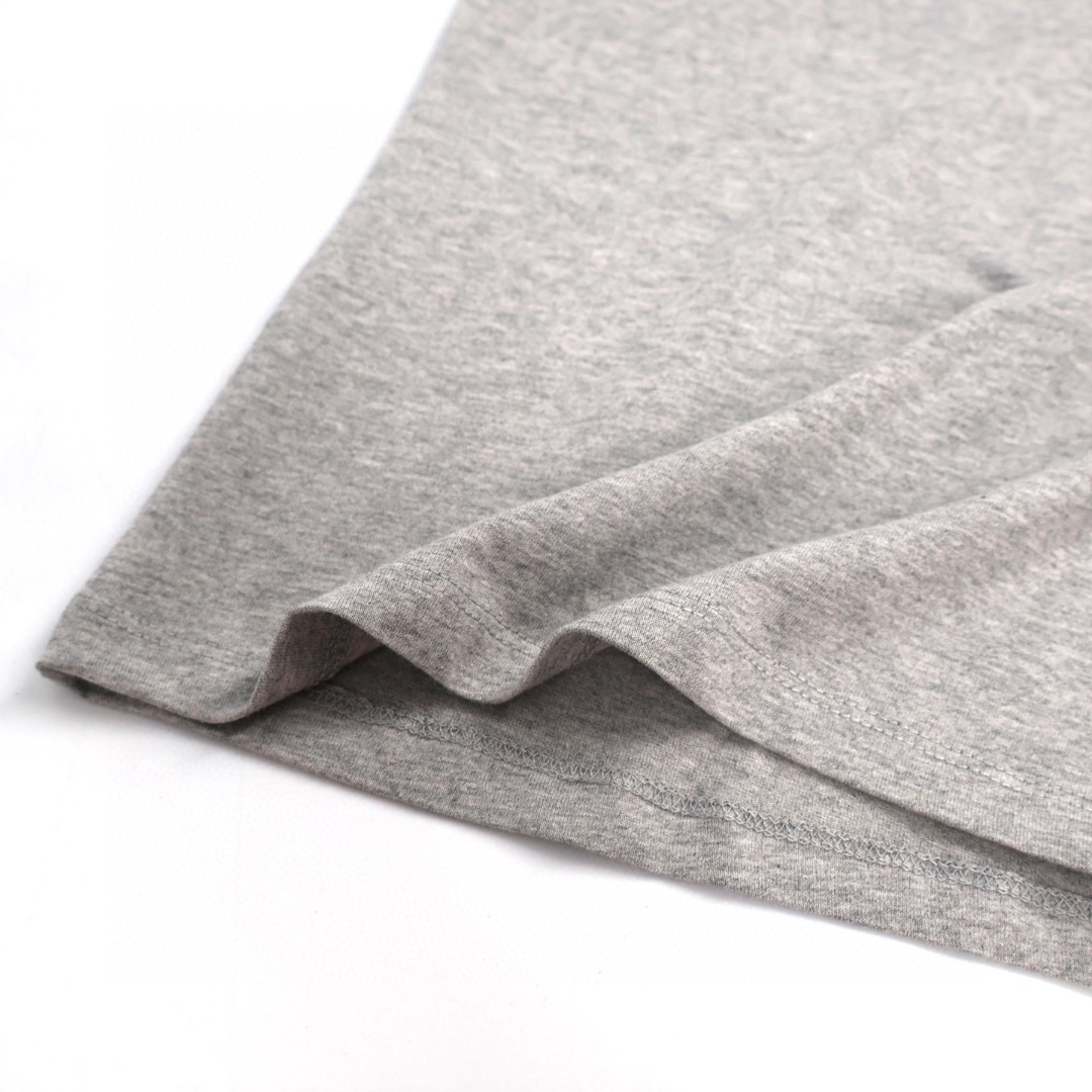 Chrome Hearts 克罗心 植绒十字架 长袖 T恤 男女同款 灰色 黑色 A5 CH-0411771