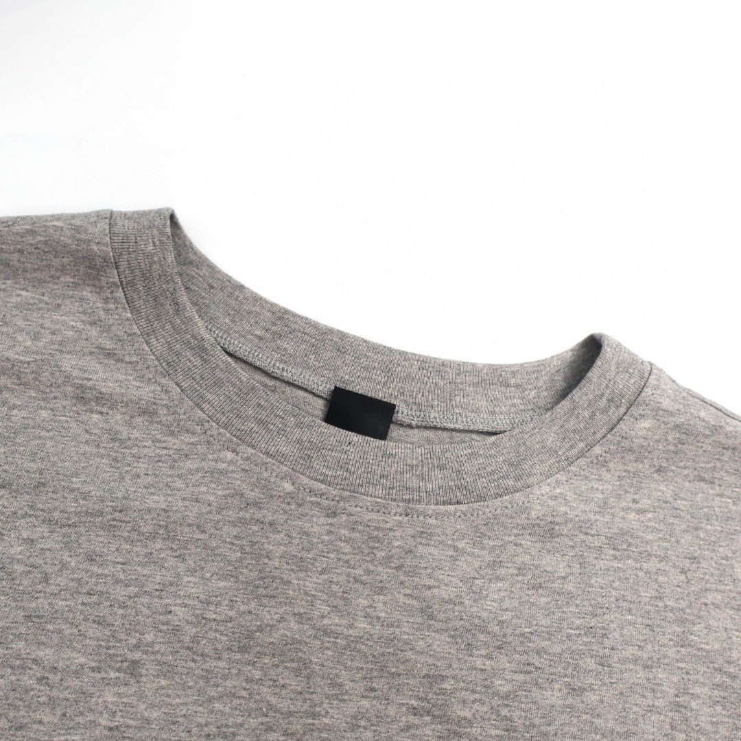 Chrome Hearts 克罗心 植绒十字架 长袖 T恤 男女同款 灰色 黑色 A5 CH-0411771