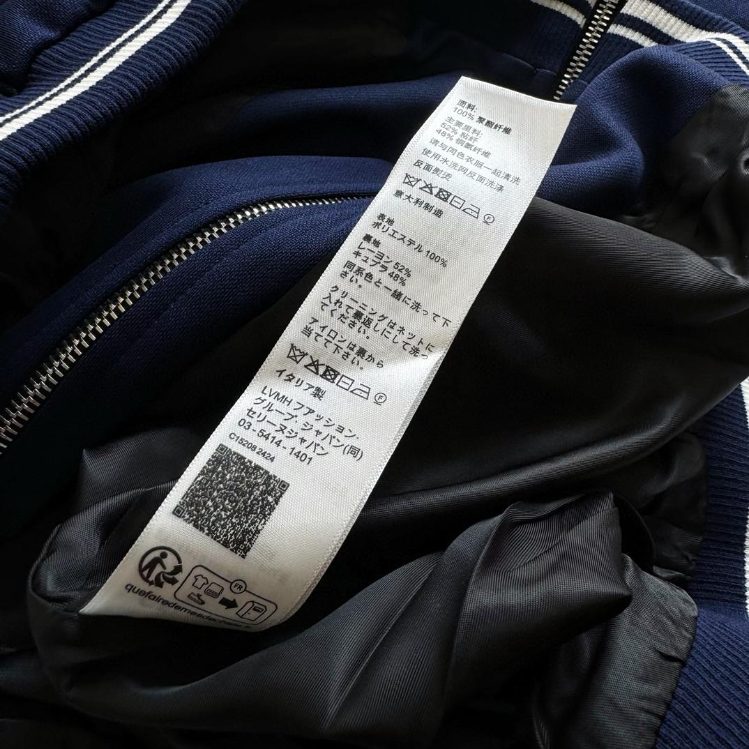 CELINE 赛琳 凯旋门刺绣logo拉链外套 夹克 长袖 黑色 深蓝色 C5 2Y04H121O-BZZ8