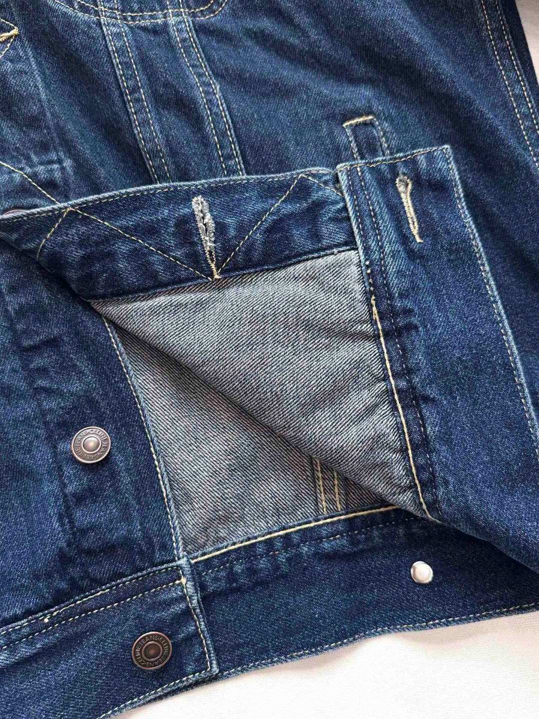 CELINE 赛琳 字母图案工装牛仔外套 夹克 长袖 蓝色 C5 RV0DX789D-CBF8