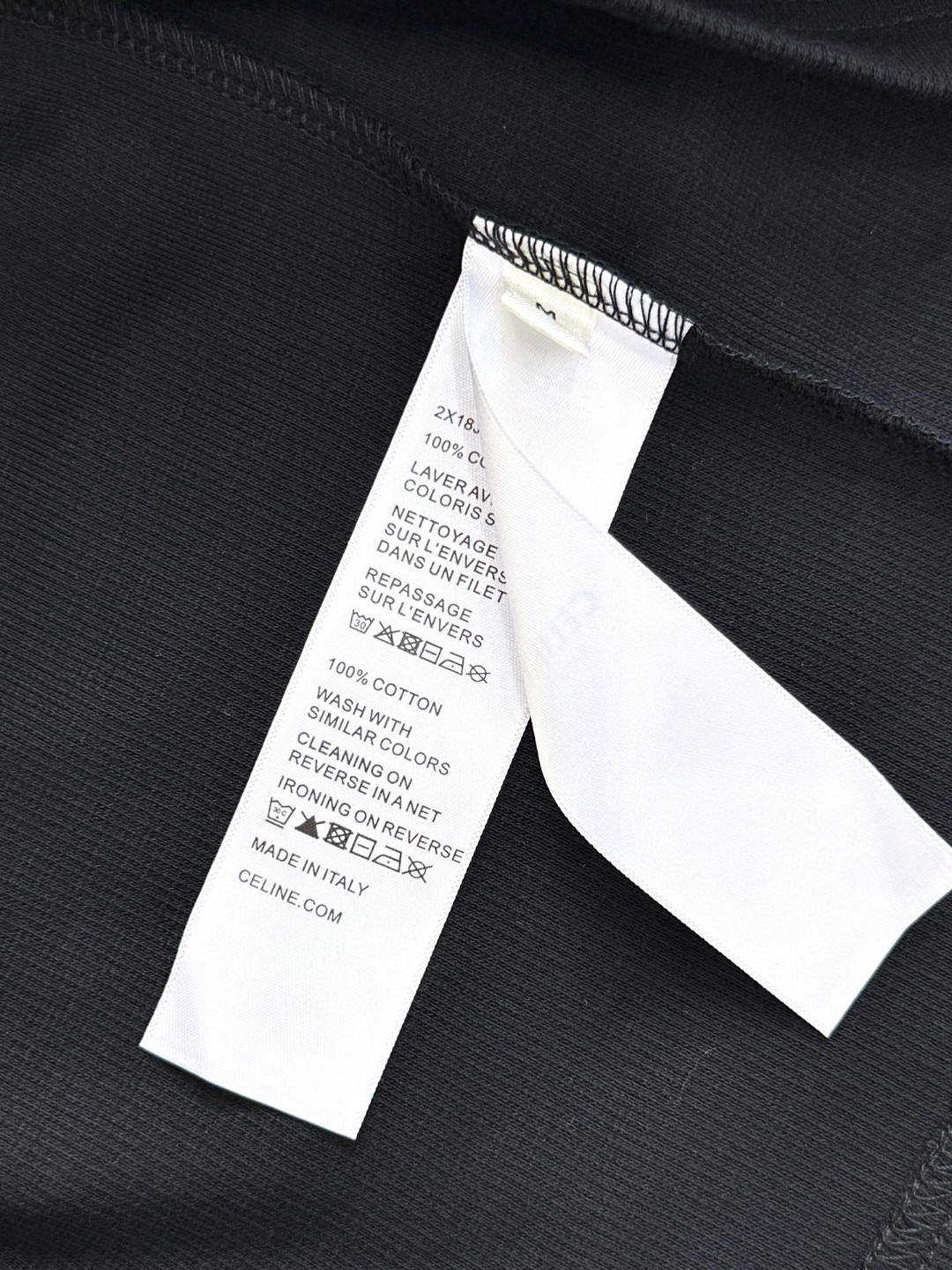 CELINE 赛琳 字母l刺绣针织衫T恤 打底衫 长袖 白色 黑色 A5 RX0A90F43-01OB