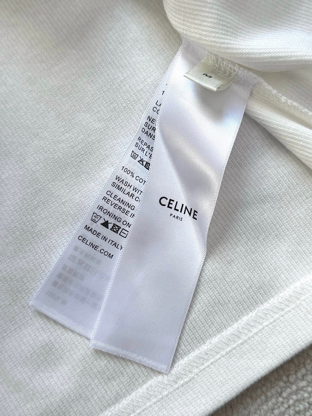 CELINE 赛琳 字母l刺绣针织衫T恤 打底衫 长袖 白色 黑色 A5 RX0A90F43-01OB