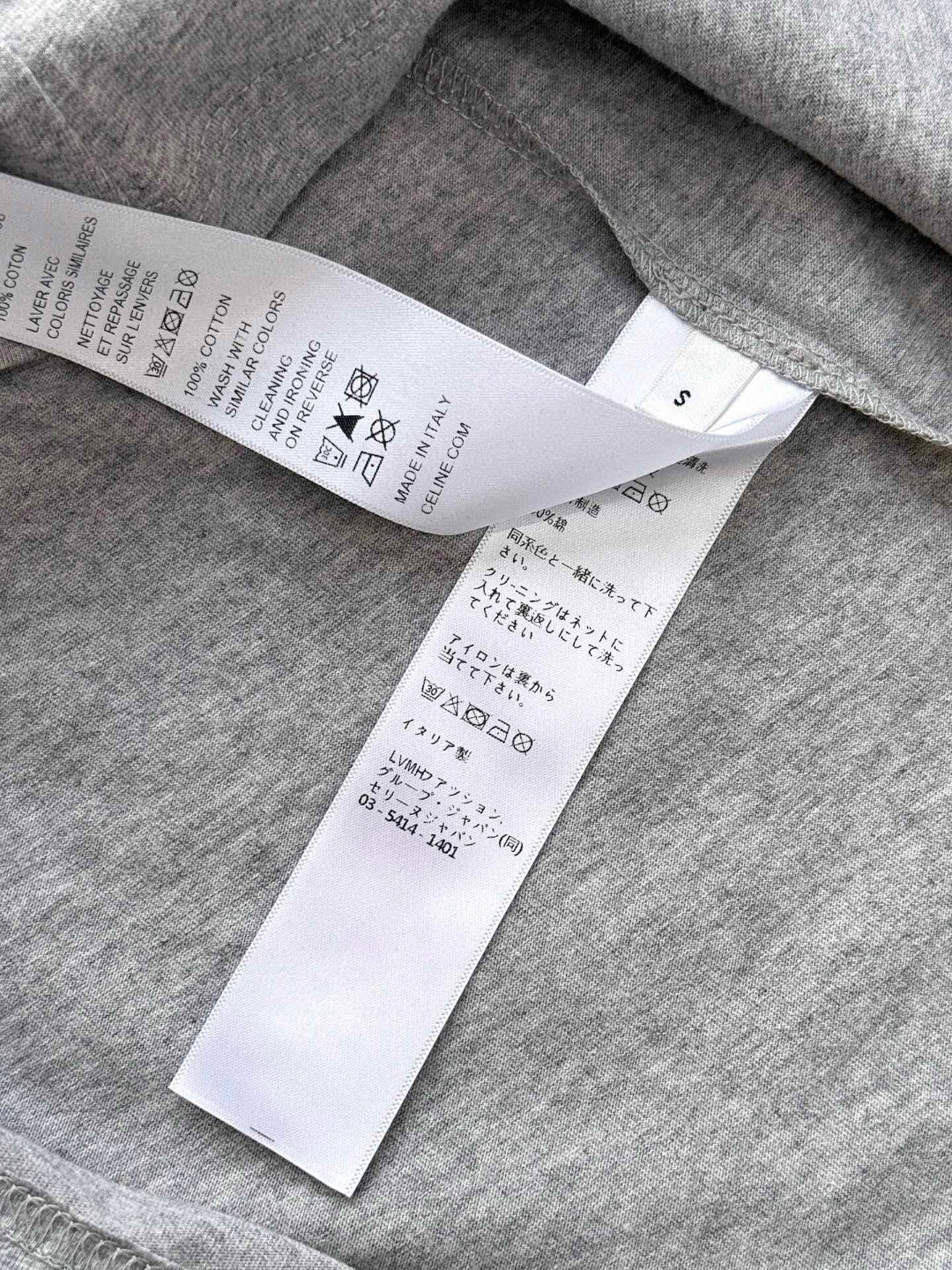 CELINE 赛琳 拼接徽标字母logo印花T恤 打底衫 长袖 黑白色 黑灰色 A5 RX09Y0I07-38OW