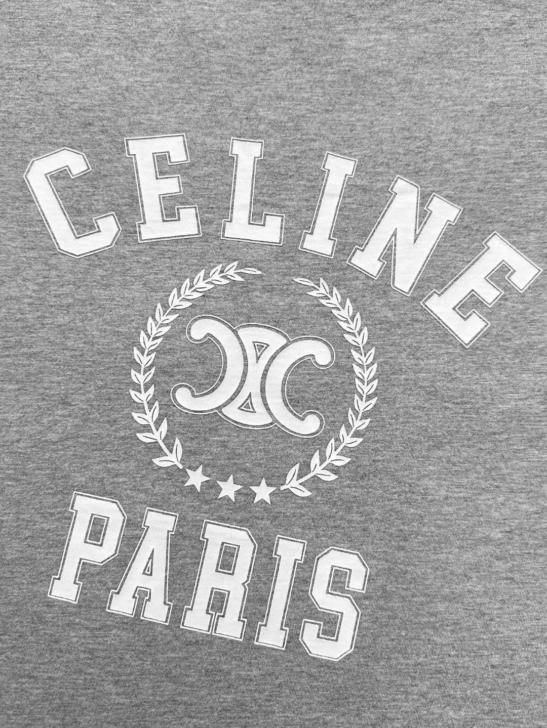 CELINE 赛琳 拼接徽标字母logo印花T恤 打底衫 长袖 黑白色 黑灰色 A5 RX09Y0I07-38OW