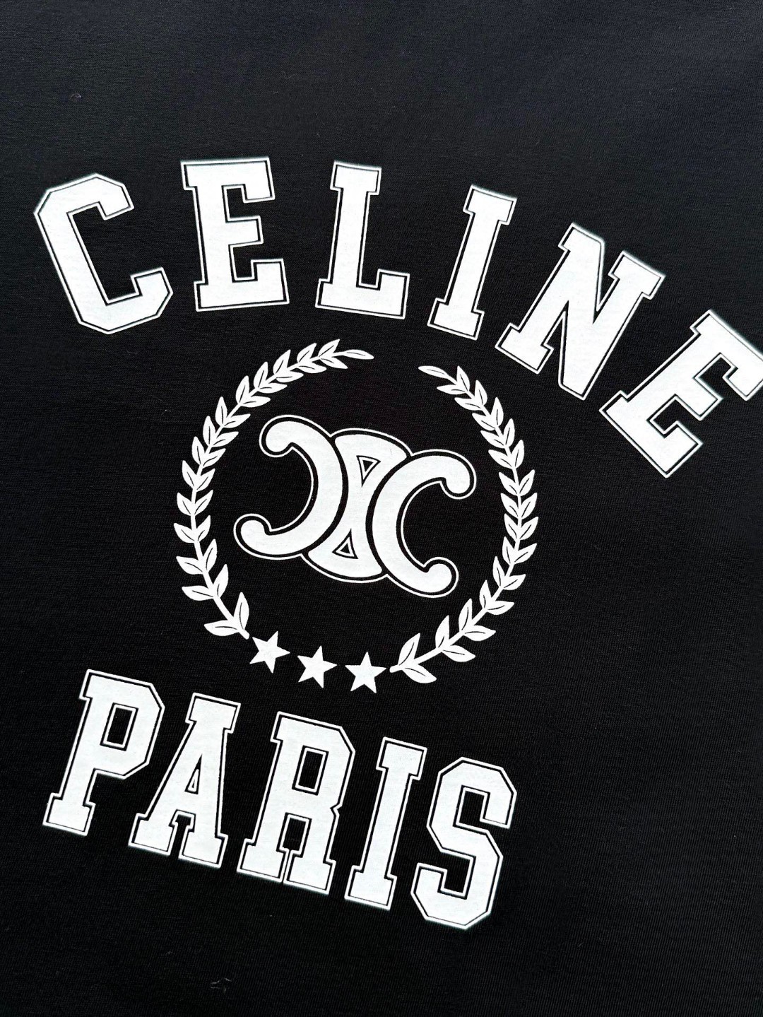 CELINE 赛琳 拼接徽标字母logo印花T恤 打底衫 长袖 黑白色 黑灰色 A5 RX09Y0I07-38OW