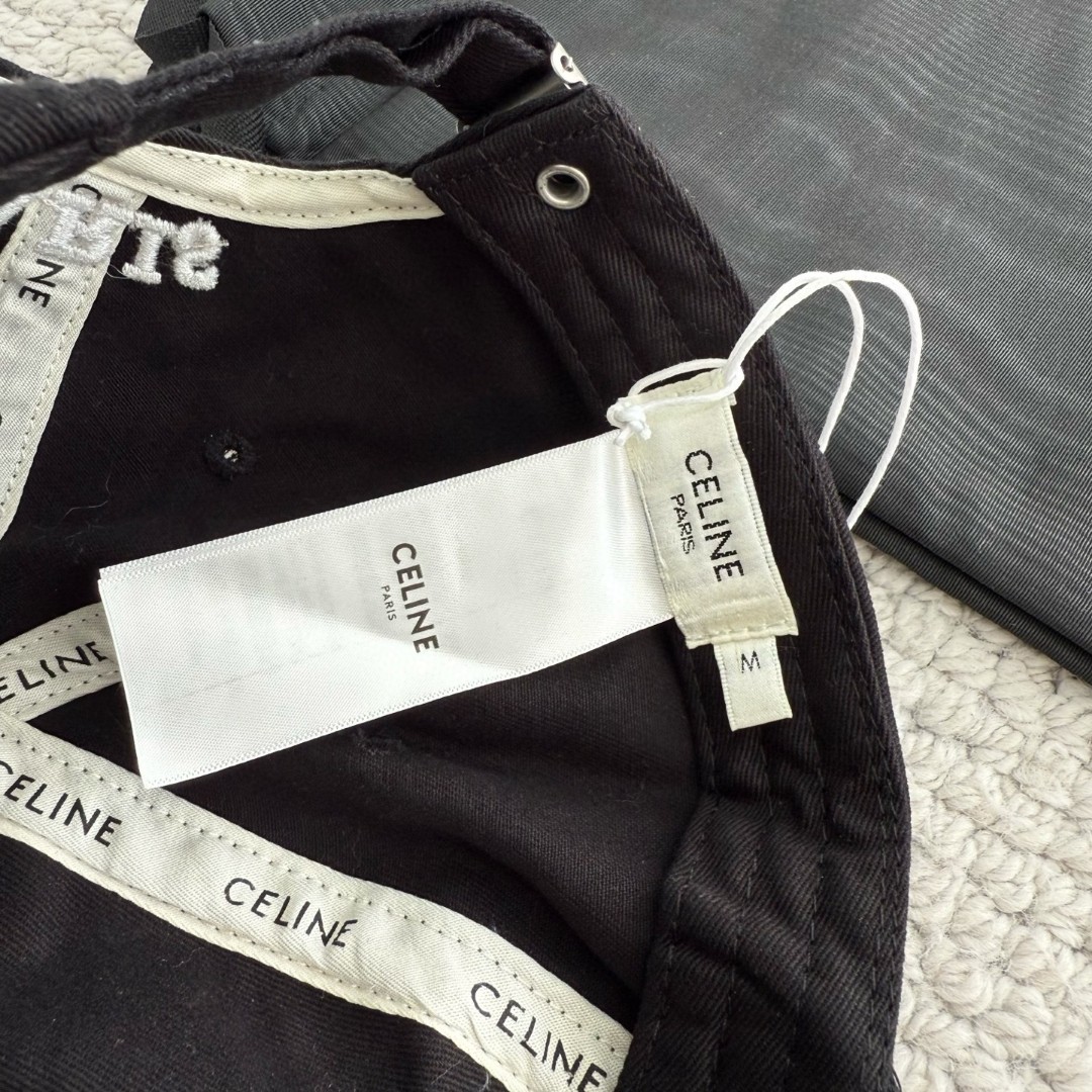 CELINE 赛琳 做旧凯旋门绣花棒球帽 鸭舌帽 帽子 灰色 黑色 蓝色 B0 AA0AG0F82.07UE