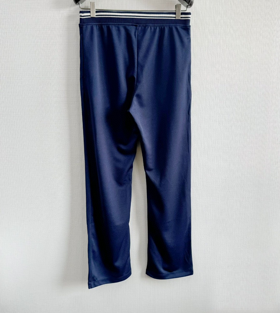 CELINE 赛琳 双面平纹针织长裤 休闲裤 运动裤 裤子 黑色 蓝色 B0 RP002121O-BZZ9