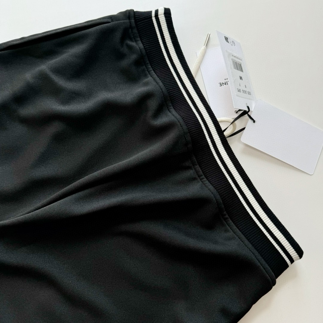 CELINE 赛琳 双面平纹针织长裤 休闲裤 运动裤 裤子 黑色 蓝色 B0 RP002121O-BZZ9