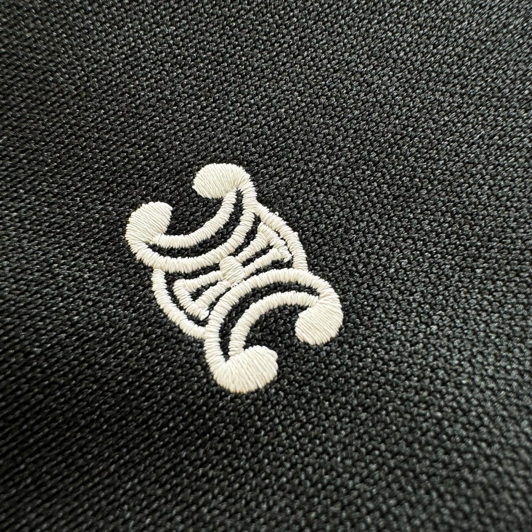 CELINE 赛琳 双面平纹针织长裤 休闲裤 运动裤 裤子 黑色 蓝色 B0 RP002121O-BZZ9