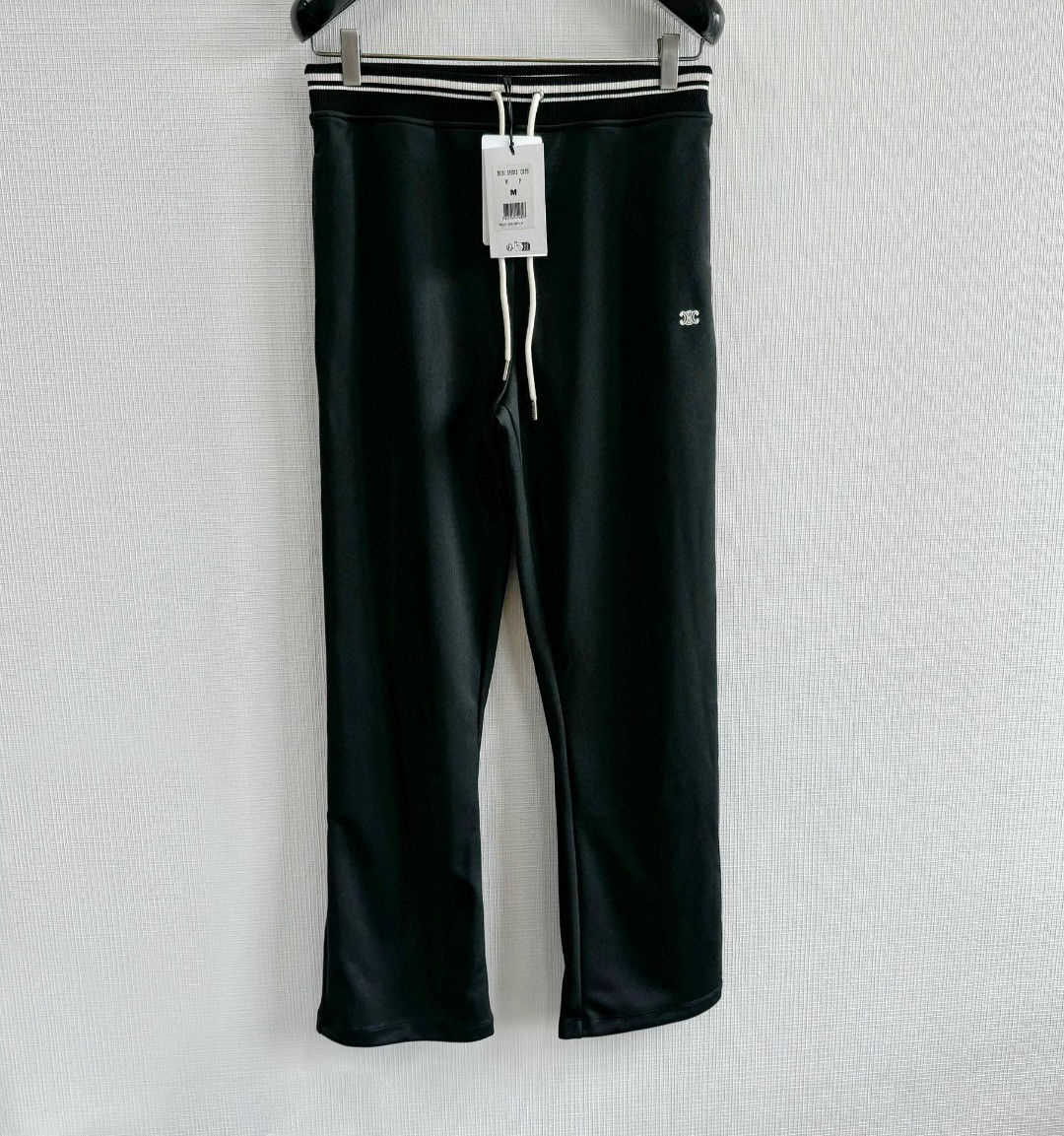 CELINE 赛琳 双面平纹针织长裤 休闲裤 运动裤 裤子 黑色 蓝色 B0 RP002121O-BZZ9