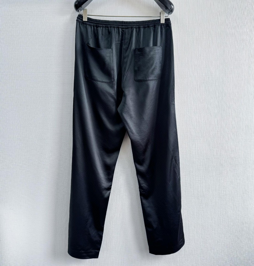 CELINE 赛琳 丝缎长裤 休闲裤 运动裤 裤子 黑色 B5