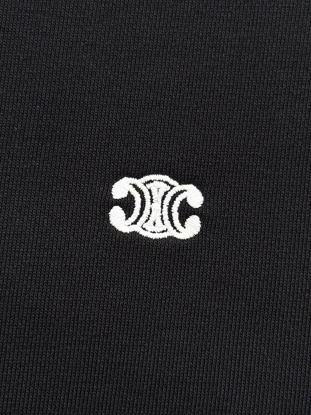 CELINE 赛琳 凯旋门刺绣圆领卫衣 长袖 黑色 B0 RY01O670Q-38AW