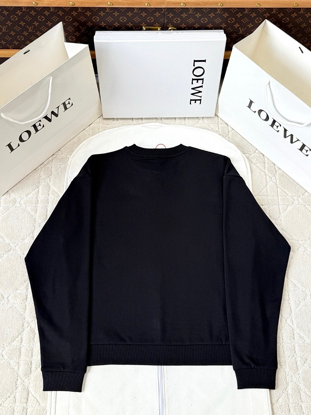 CELINE 赛琳 凯旋门刺绣圆领卫衣 长袖 黑色 B0 RY01O670Q-38AW