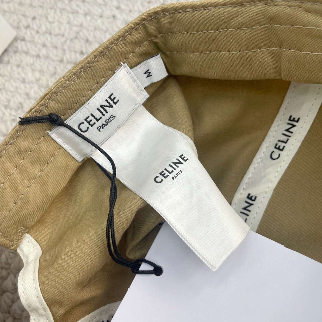CELINE 赛琳 16字母绣花棒球帽 鸭舌帽 帽子 卡其色 B0