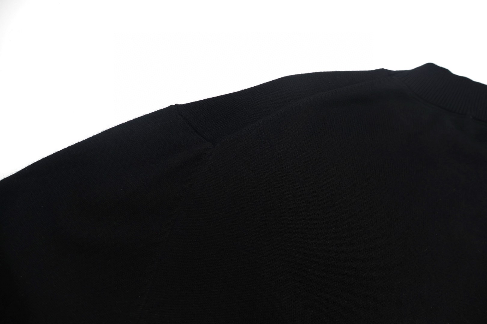 DIOR 迪奥 领口标识羊毛打底衫 毛衣 长袖 粉色 黑色 A5 