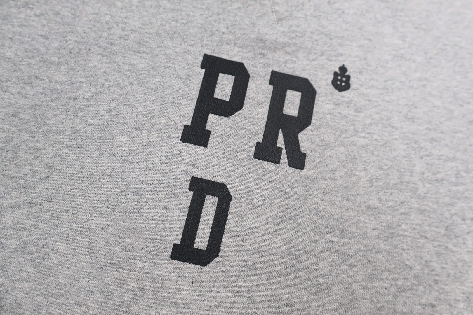 PRADA 普拉达 植绒标识圆领卫衣 长袖 灰色 A5 UJL74C-170Z-F0031-S-OOO