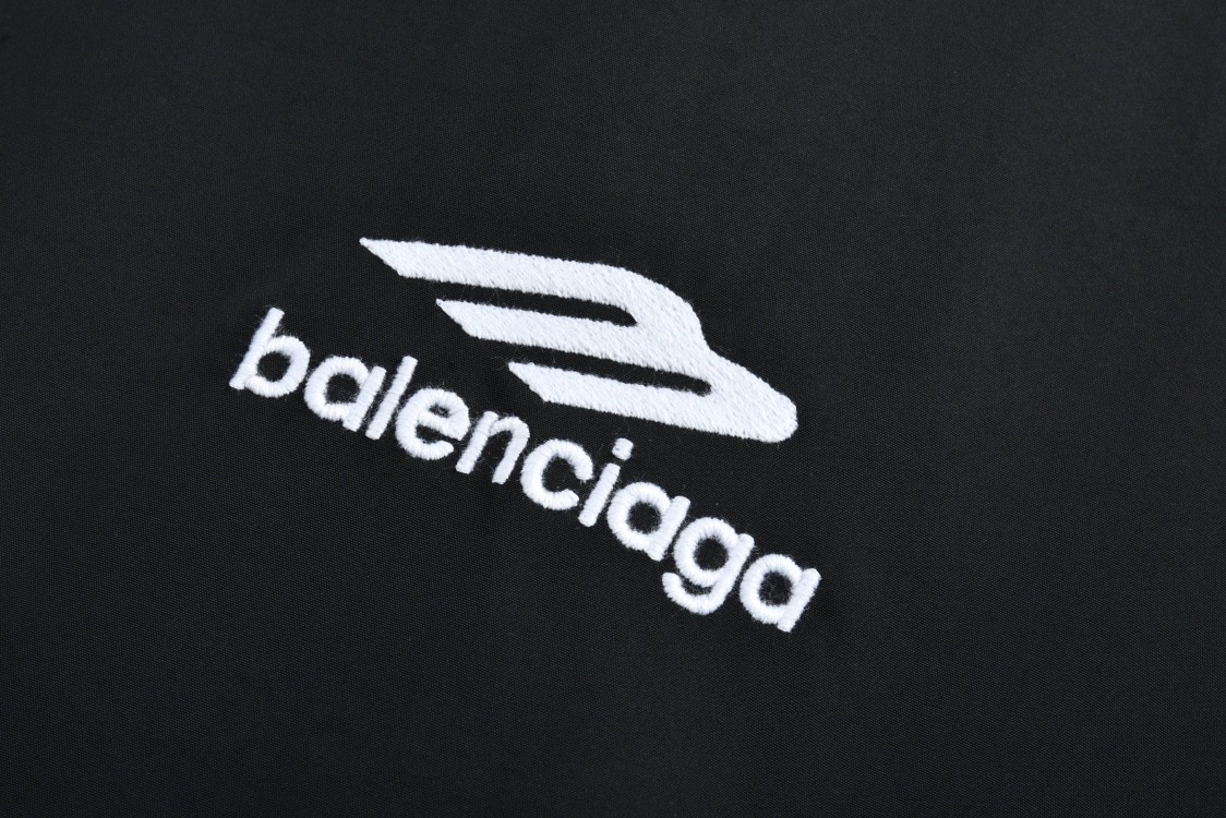 Balenciaga 巴黎世家 3B 滑雪羊羔毛拼接连帽卫衣 外套 长袖 黑色 B5