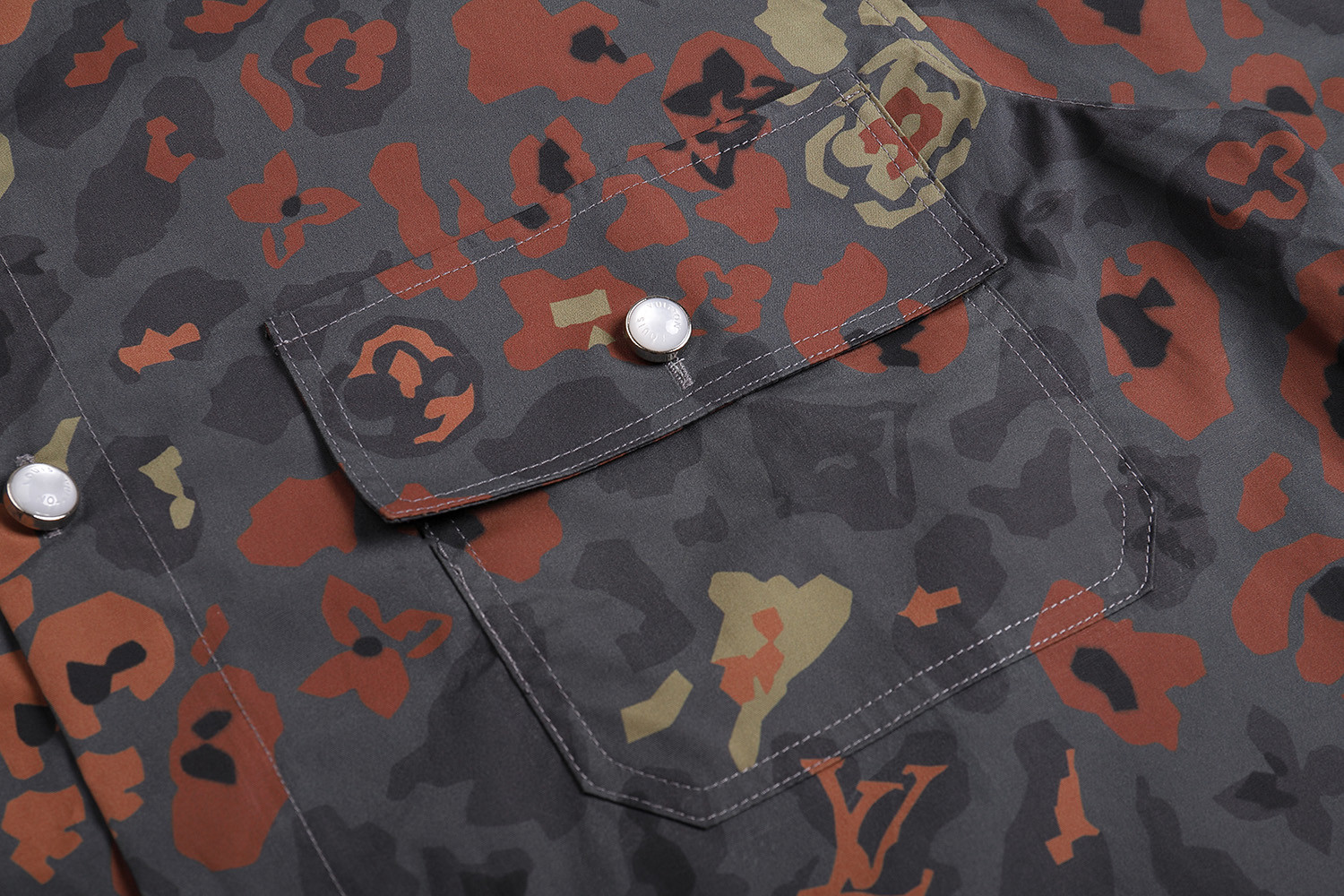 LOUIS VUITTON 路易威登 LV Nigo 联名款 印花工装衬衫 短袖 休闲 A5 1AIMGR