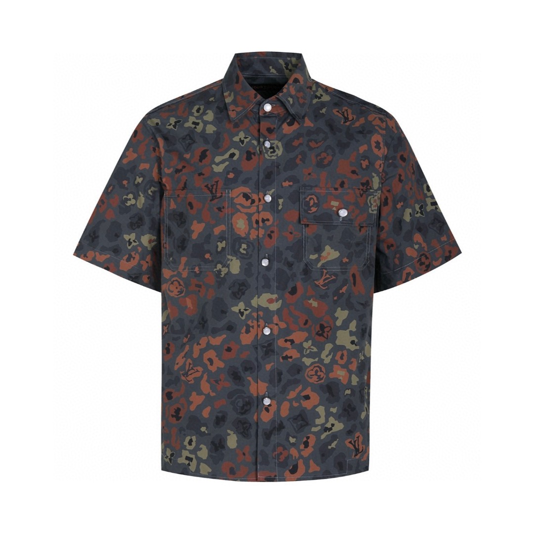 LOUIS VUITTON 路易威登 LV Nigo 联名款 印花工装衬衫 短袖 休闲 A5 1AIMGR