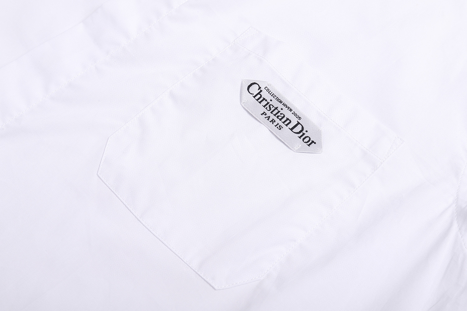 DIOR 迪奥 府绸小标衬衫 外套 长袖 白色 A5 493C520E1581-C000