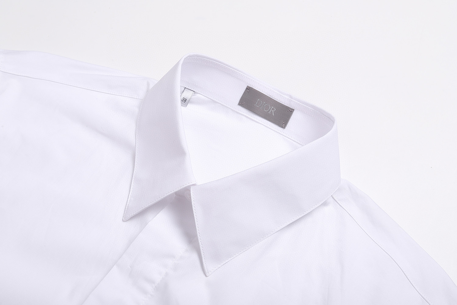 DIOR 迪奥 府绸小标衬衫 外套 长袖 白色 A5 493C520E1581-C000