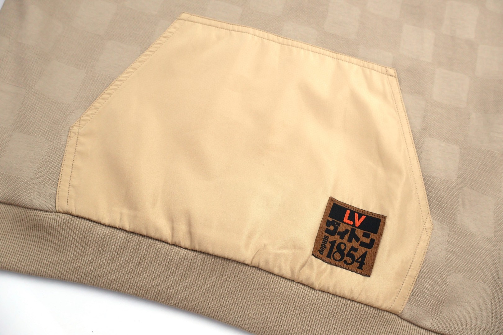 LOUIS VUITTON 路易威登 Nigo联名款 棋盘格半拉链撞色卫衣 夹克 外套 B0 1AIMK0