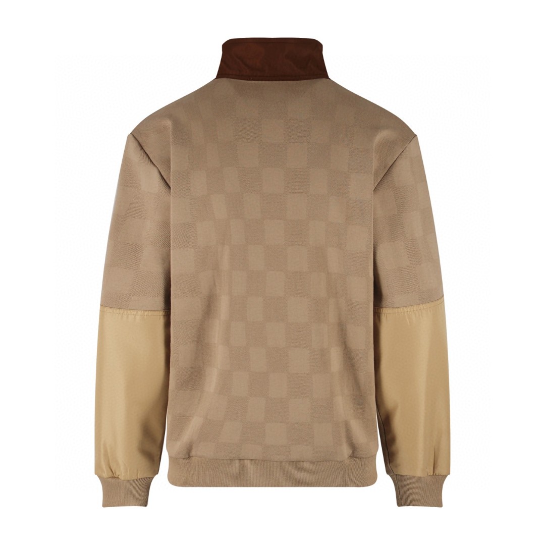 LOUIS VUITTON 路易威登 Nigo联名款 棋盘格半拉链撞色卫衣 夹克 外套 B0 1AIMK0