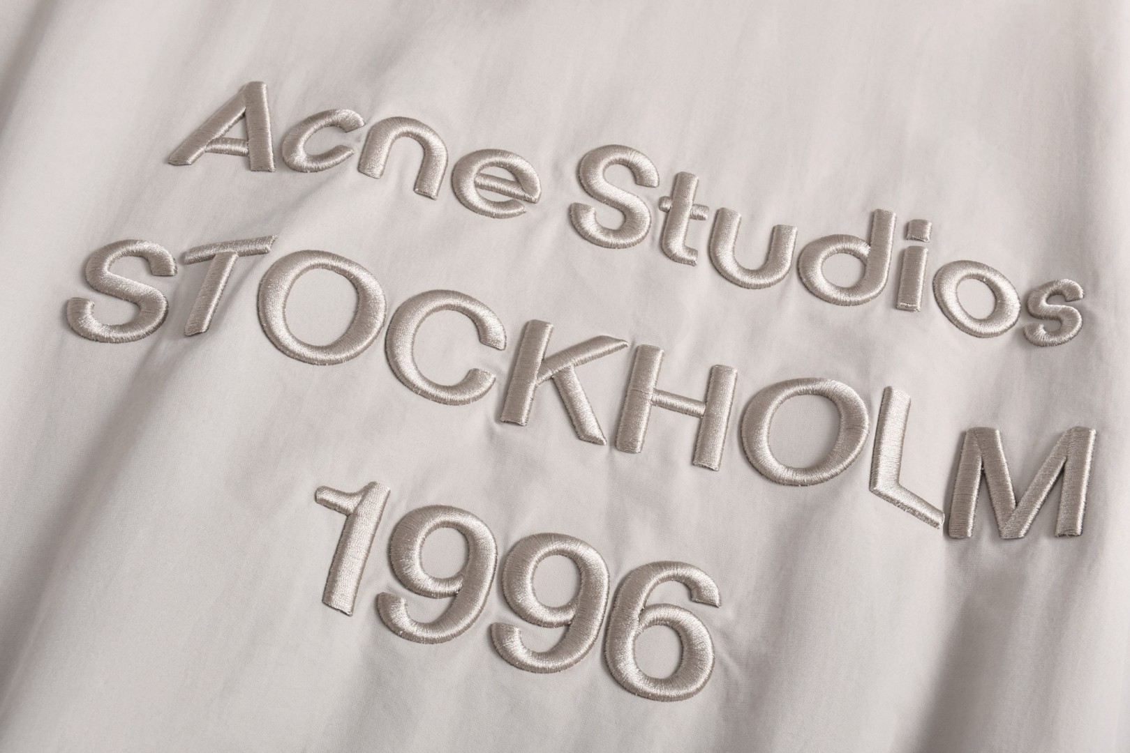 Acne Studios 1996 刺绣风衣外套 夹克 长袖 灰色 C0 B90800-902