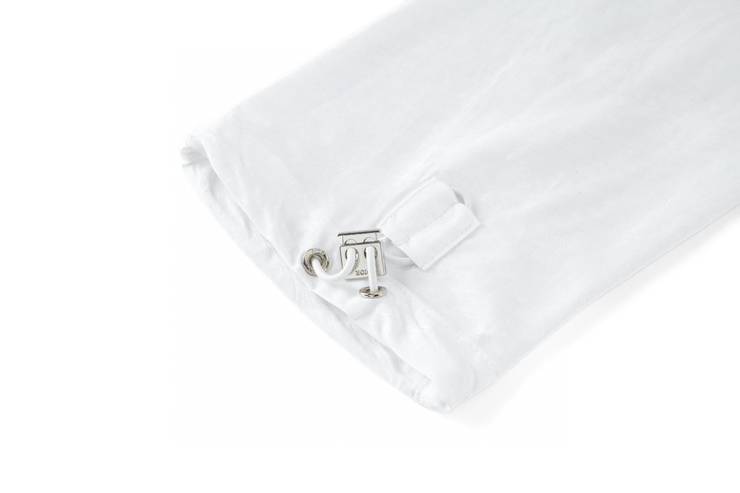 DIOR 迪奥 条纹拼接拉链衬衫 防晒衣 外套 长袖 白蓝 B0 413C507A5980-C075-B0