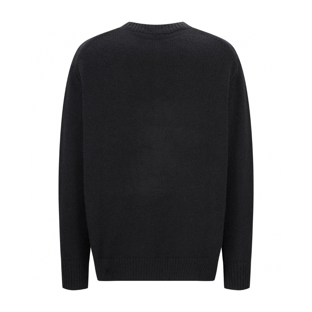 Burberry 巴宝莉 战马提花圆领毛衣 针织衫 长袖 白色 黑色 灰色 B0 81030451