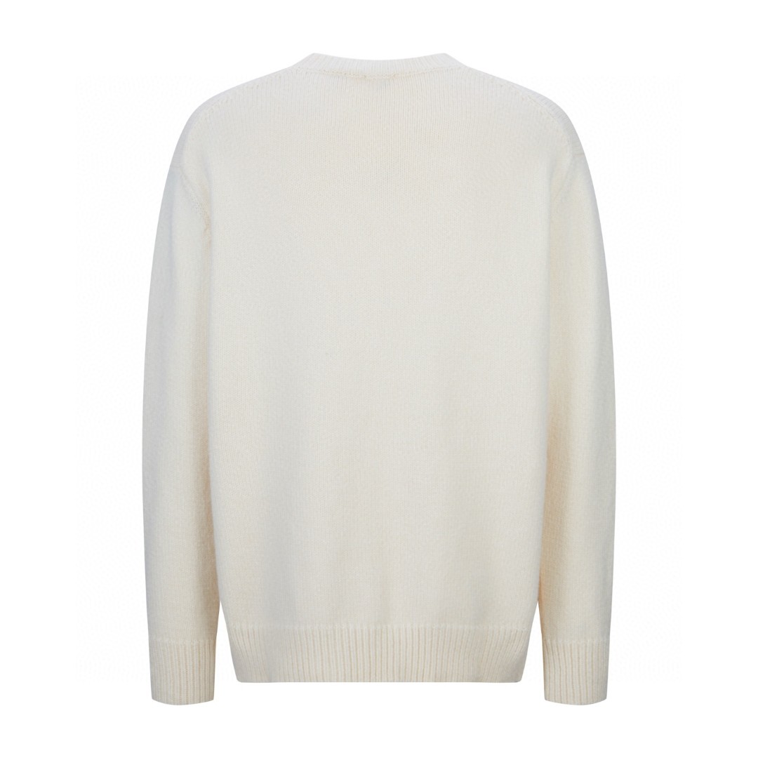 Burberry 巴宝莉 战马提花圆领毛衣 针织衫 长袖 白色 黑色 灰色 B0 81030451