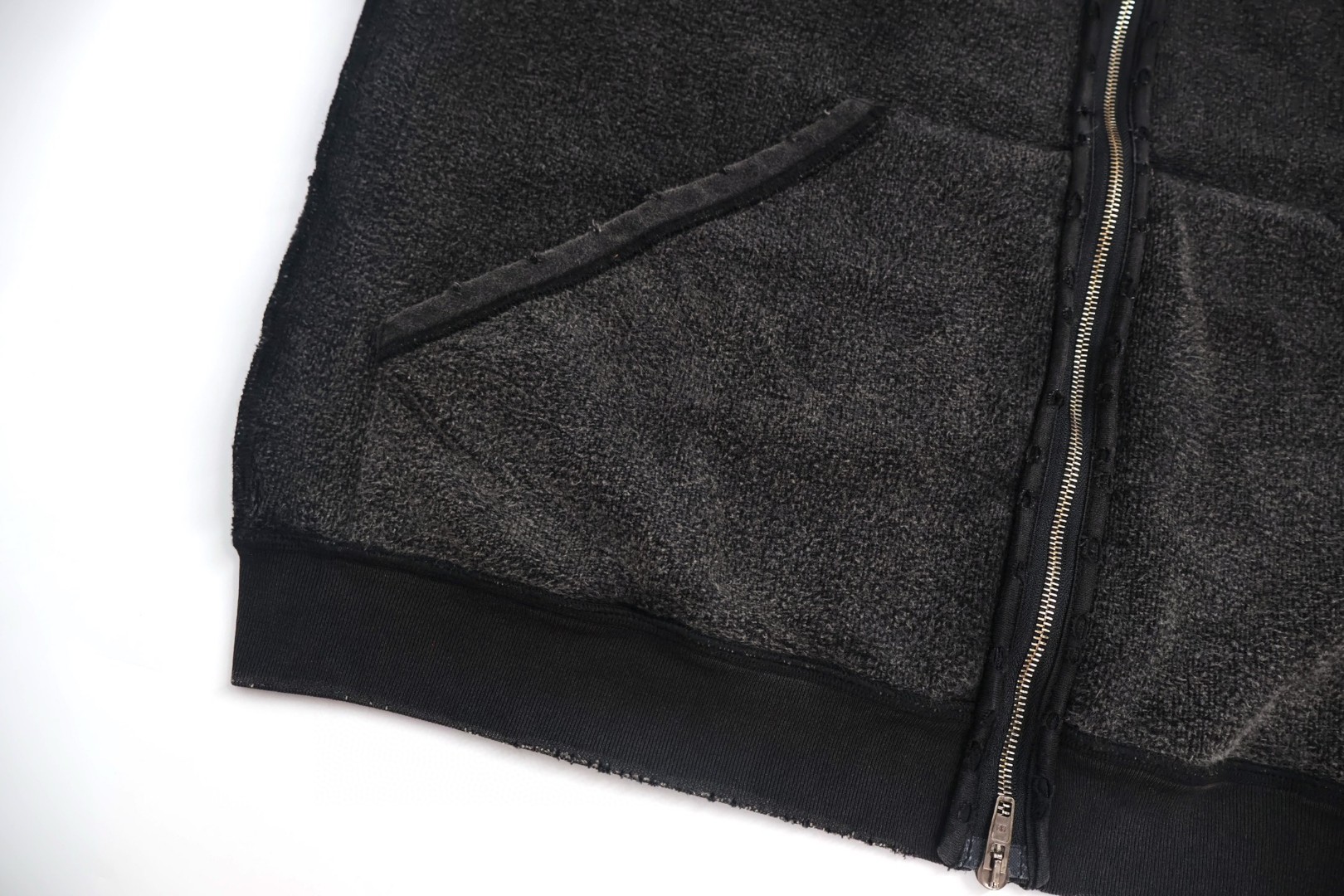 Balenciaga 巴黎世家 反转可乐拉链连帽做旧卫衣 外套 长袖 灰色 B5 830253TSVF29668