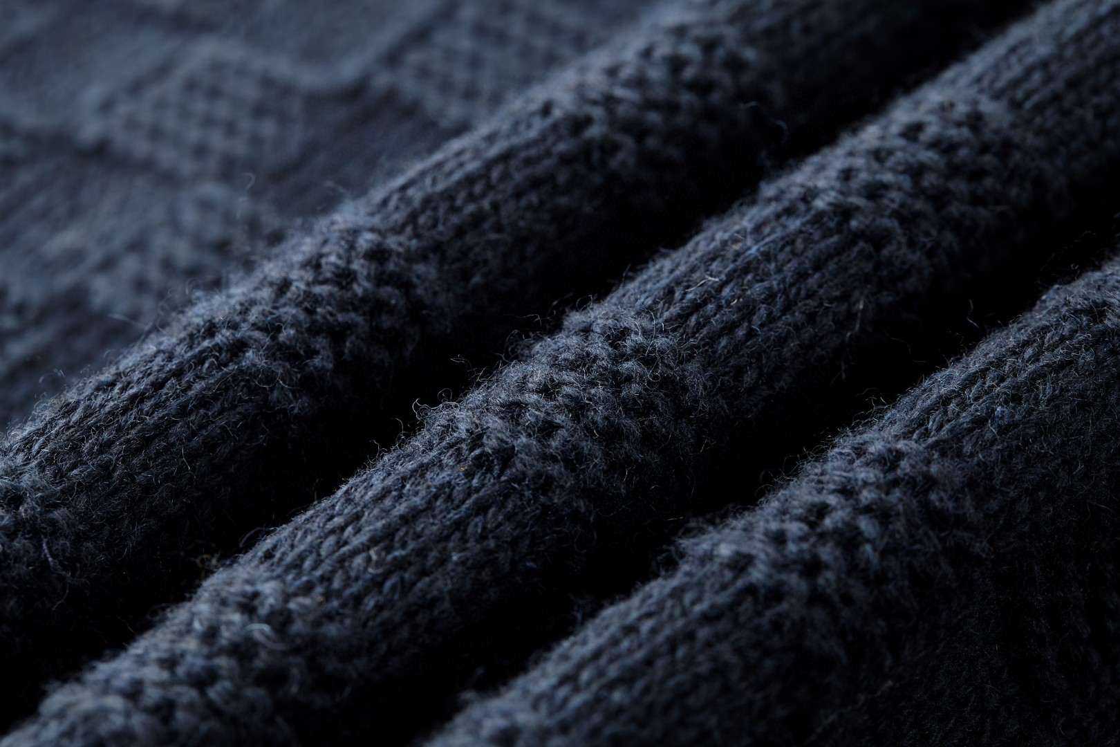 LOUIS VUITTON 路易威登 棋盘格半拉链羊毛毛衣 外套 藏蓝色 B0 1AIHNC