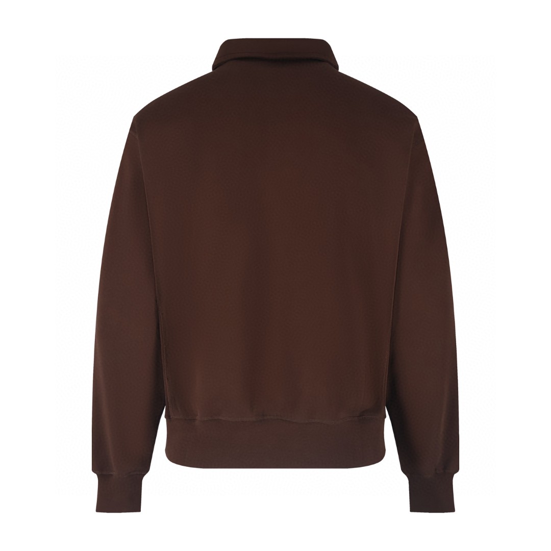 PRADA 普拉达 布标翻领卫衣 外套 长袖 棕色 B0 UJL55C-1YFT-F0324-S-OOO