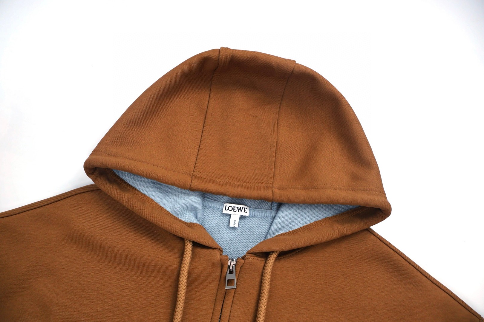 LOEWE 罗意威 小刺绣拉链连帽卫衣 外套 长袖 咖色 B0 H526Y25X74-2203