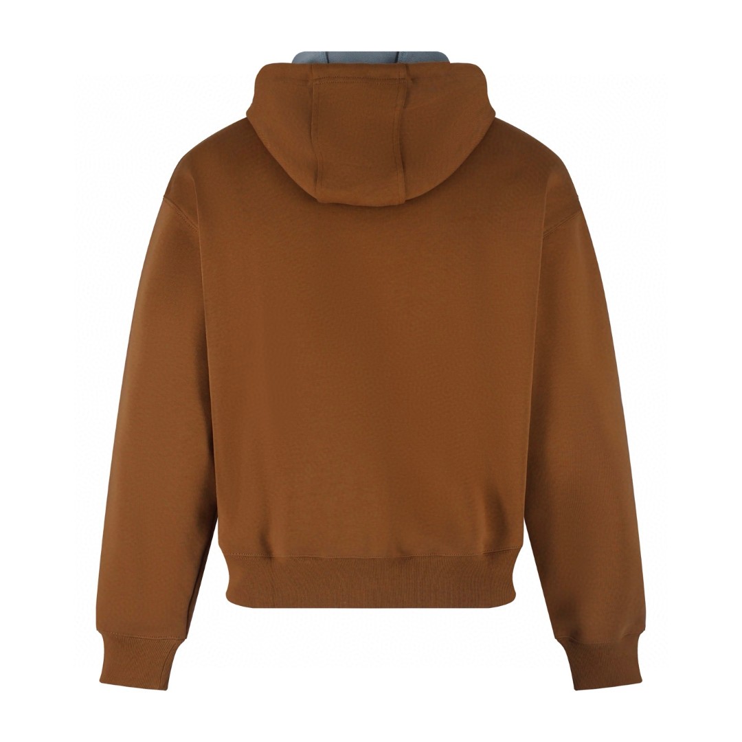 LOEWE 罗意威 小刺绣拉链连帽卫衣 外套 长袖 咖色 B0 H526Y25X74-2203