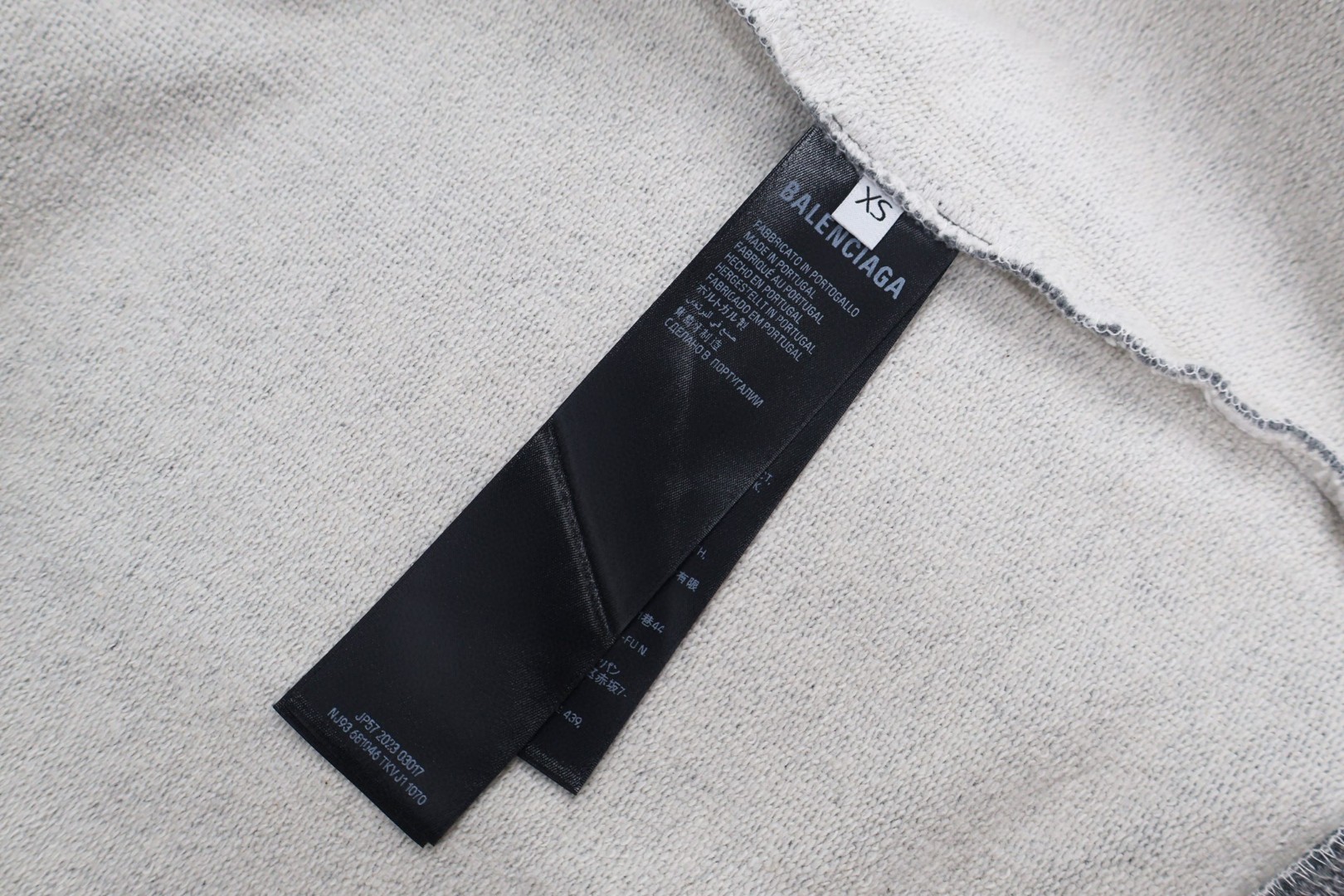 Balenciaga 巴黎世家 毛领拉链帽衫 卫衣 外套 长袖 灰色 C0 850330TTVB51035