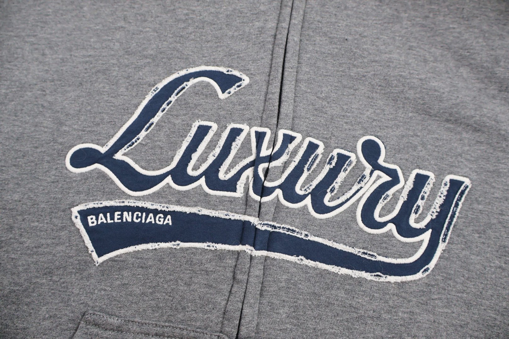 Balenciaga 巴黎世家 毛领拉链帽衫 卫衣 外套 长袖 灰色 C0 850330TTVB51035