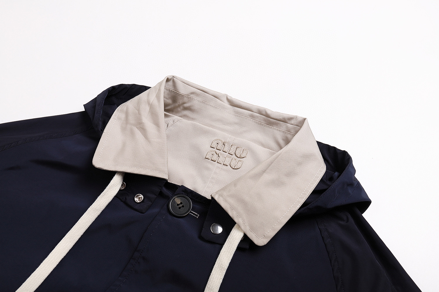 MIU MIU 缪缪 双面两穿刺绣长款风衣外套 夹克 C0