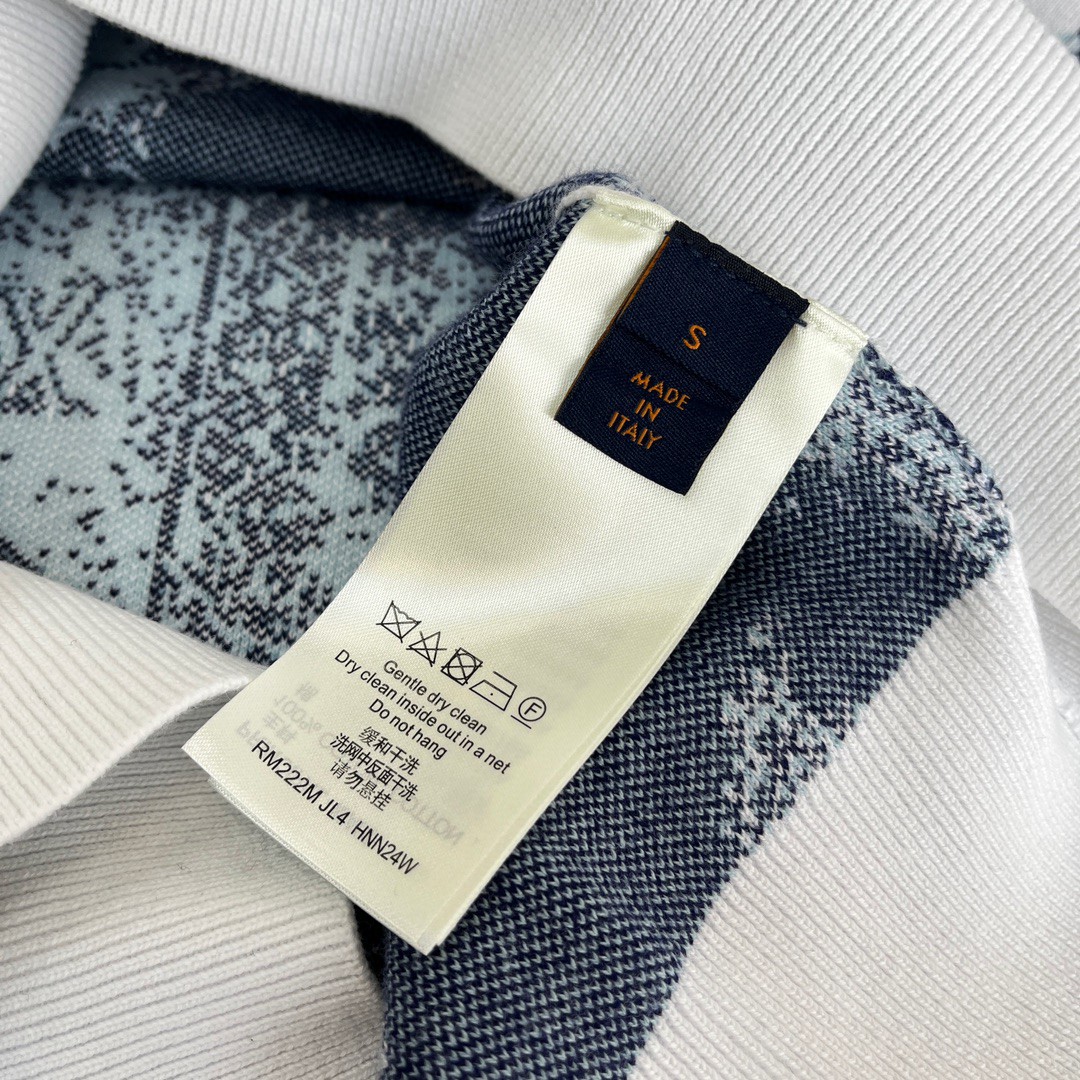 LOUIS VUITTON 路易威登 腰果花渐变套头毛衣 外套 白色 C0 1AA5FC