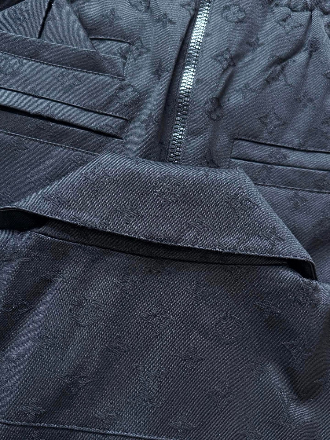 LOUIS VUITTON 路易威登 满印提花夹克小西服 外套 黑色 C0 1AFVVA