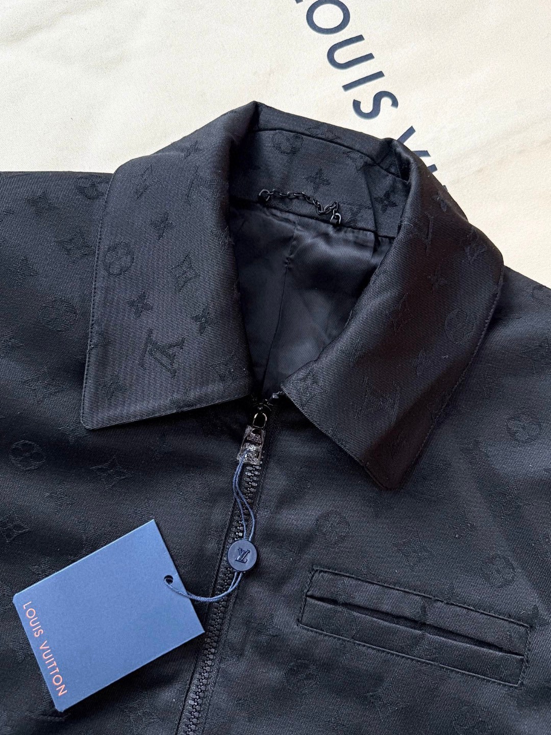 LOUIS VUITTON 路易威登 满印提花夹克小西服 外套 黑色 C0 1AFVVA