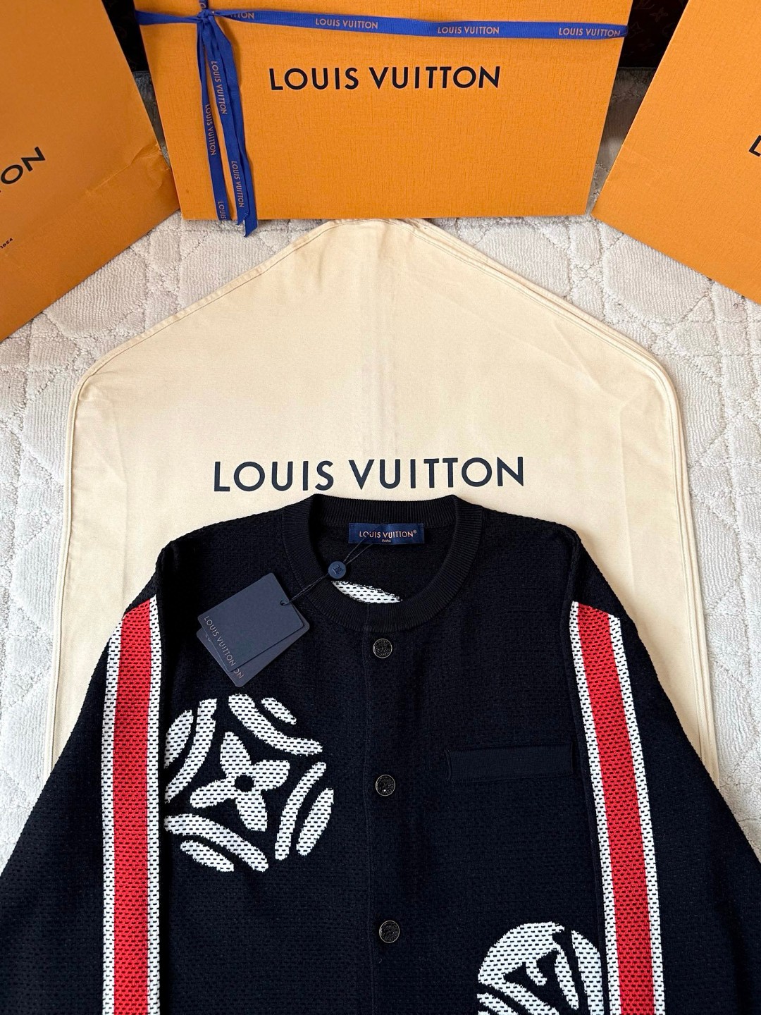 LOUIS VUITTON 路易威登 Nigo联名款 针织学院风外套 夹克 长袖 D0 1AIM86