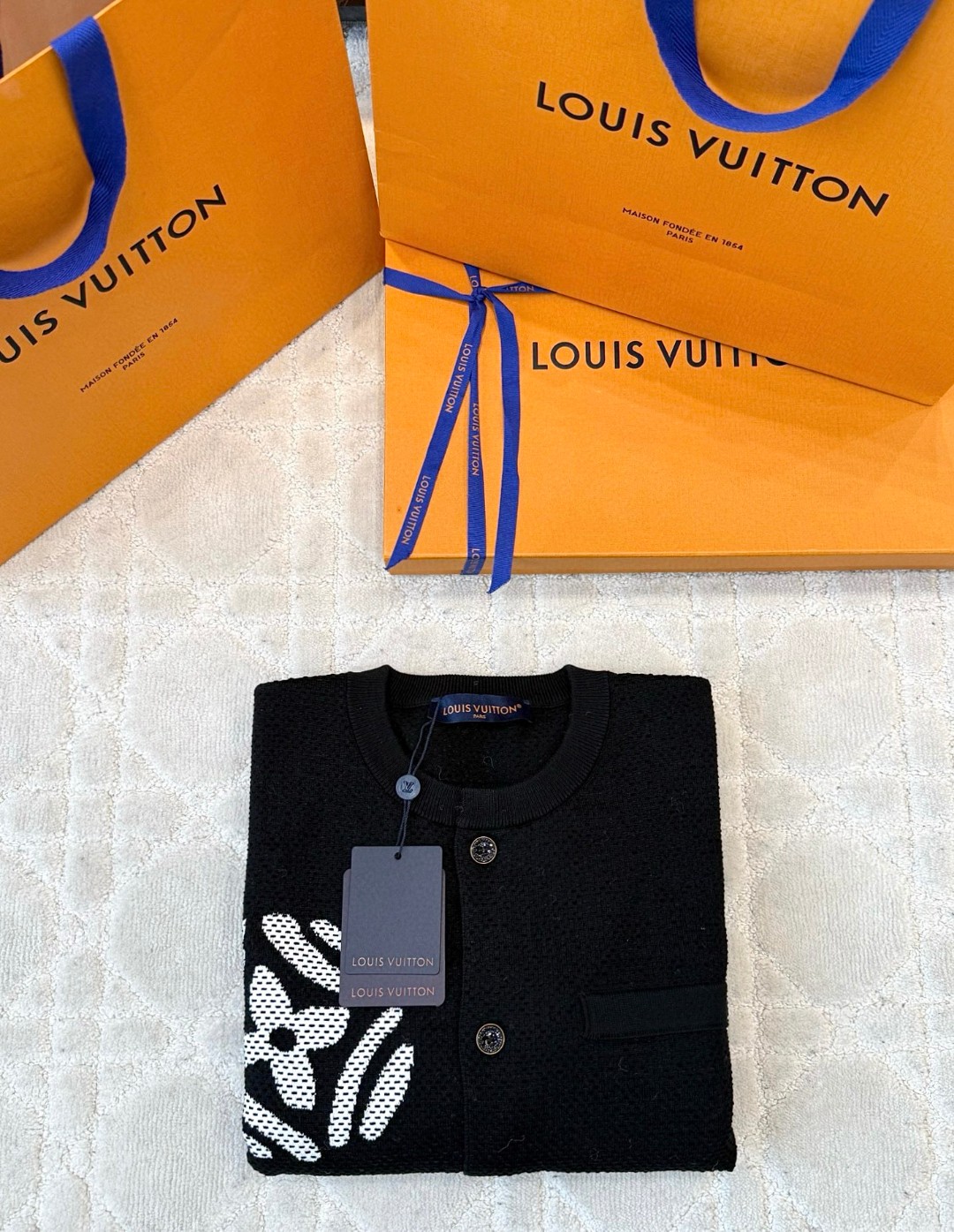 LOUIS VUITTON 路易威登 Nigo联名款 针织学院风外套 夹克 长袖 D0 1AIM86