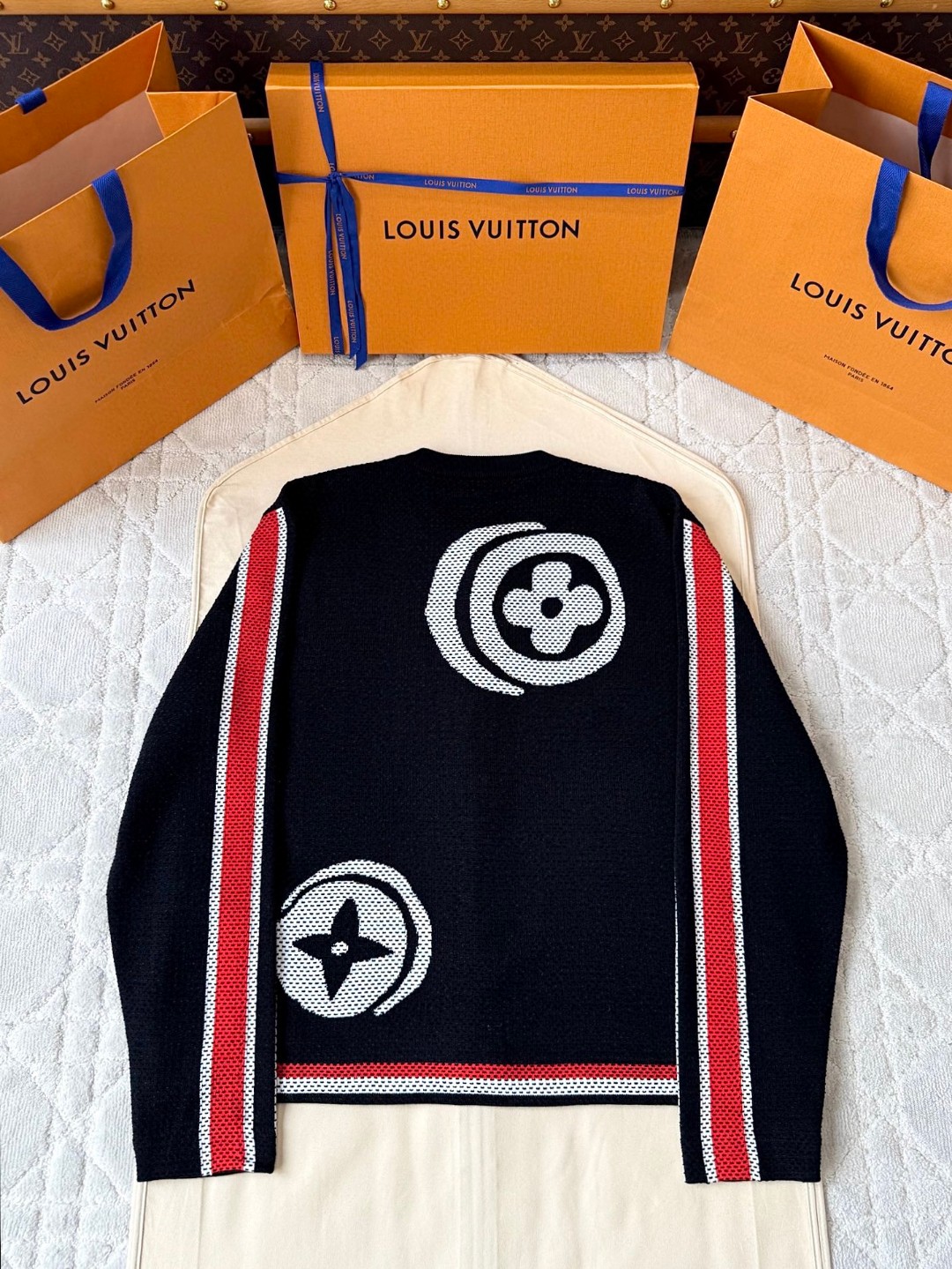 LOUIS VUITTON 路易威登 Nigo联名款 针织学院风外套 夹克 长袖 D0 1AIM86
